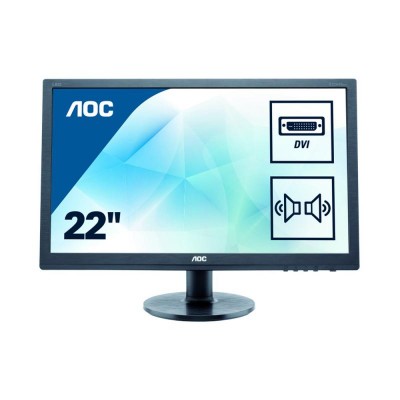 Monitor LED Aoc E2275SWJ Full HD Black
